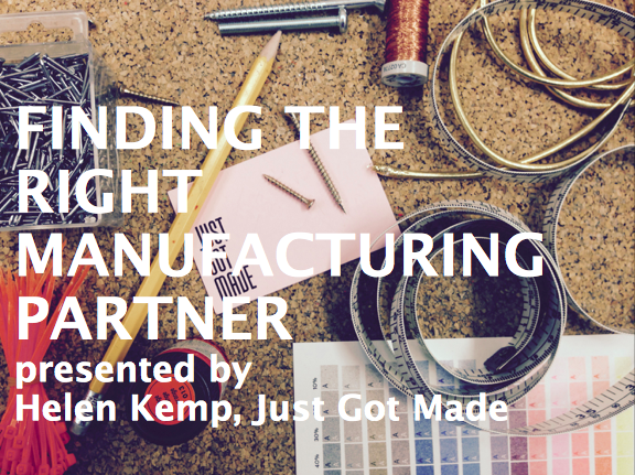 Finding the Right Manufacturing partner